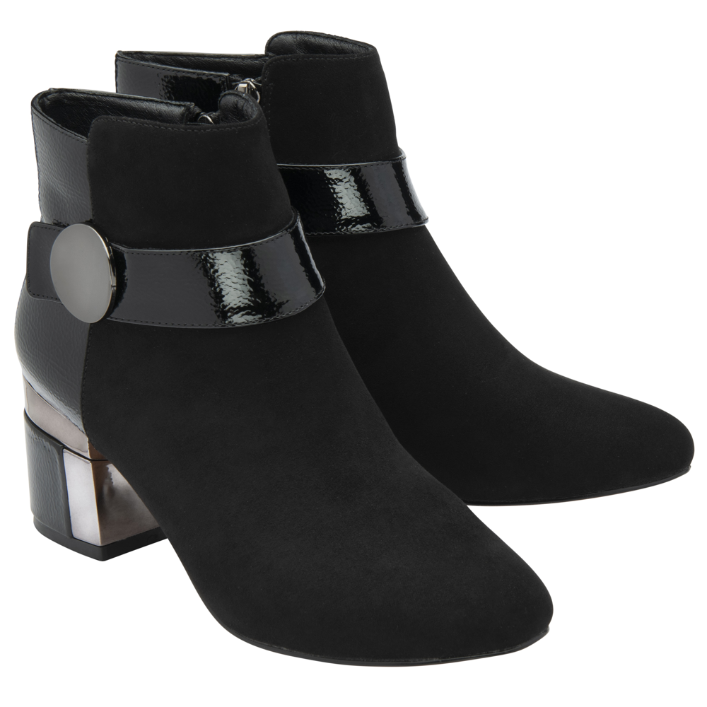 Lotus Kirsty Black Ankle Boots