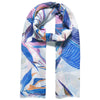 Jewel City Banana Leaf Lilac Print Scarf