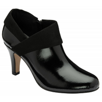 Lotus Maya Black Patent/Micro Shoes