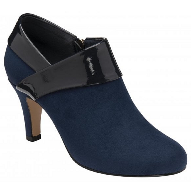 Lotus Maya Navy Patent Shoes