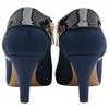 Lotus Maya Navy Patent Shoes