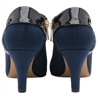 Lotus Maya Navy Patent Shoes