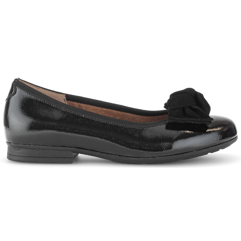 Gabor Picnic Black Patent Shoes