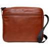 Yoshi Ridgewood Brown Leather Messenger Bag