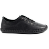 Lunar St Ives Black Sole Leather Shoes