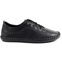 Lunar St Ives Black Sole Leather Shoes