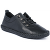 Lunar St Ives Black Sole Leather Shoes