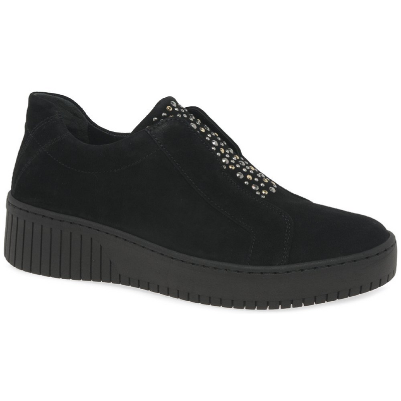 Gabor Wonderland Black Trainer